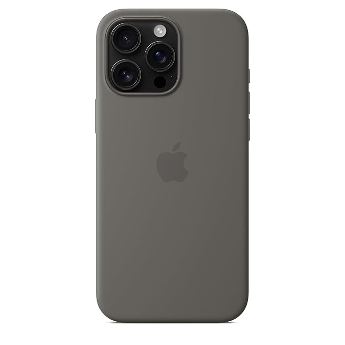 iPhone 16 Pro Max Silicone Case - Stone Grey